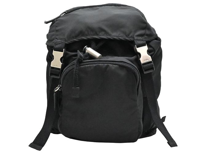 Mochila de nylon Prada para mujer Negro