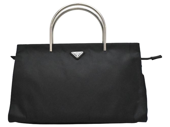 Borsa Tote Prada in nylon nero