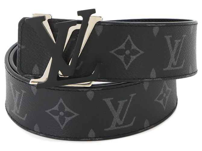 Ceinture réversible Louis Vuitton Monogram Eclipse LV Shake 40mm Noir