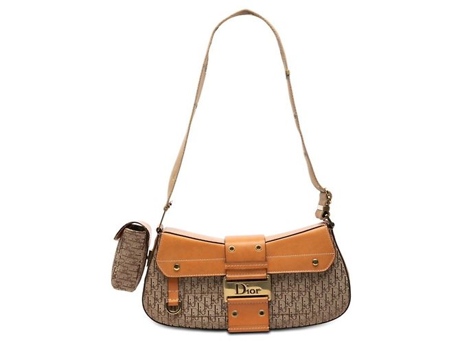 Borsa a tracolla Christian Dior Trotter Marrone