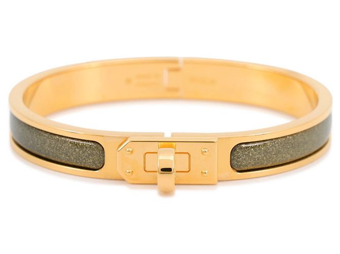 Hermès Bracelet Hermes Mini Click Kelly PM Noir Doré