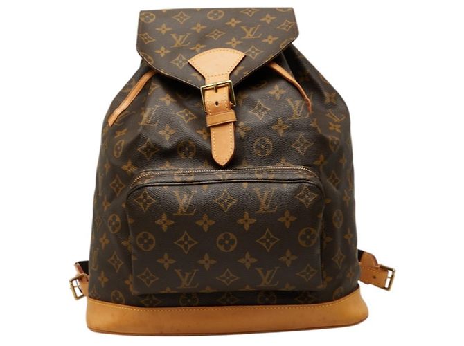Louis Vuitton Monogram Montsouris GM Rucksack Braun Monogramm