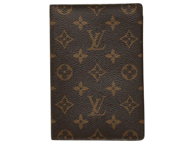 Capa de Passaporte Monogram Louis Vuitton Marrom Monograma