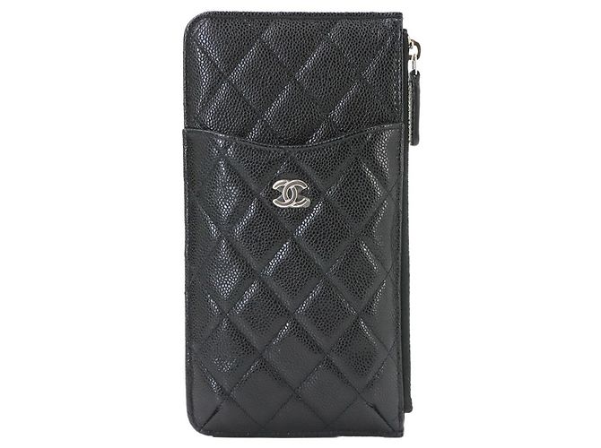 Timeless Chanel Matelassé Classic Multi Handbag Pouch Black