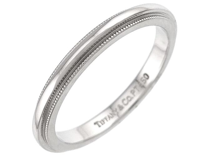 Autre Marque Tiffany & Co. Milgrain Ehering aus Platin