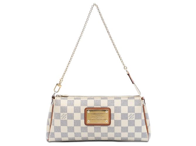 Louis Vuitton White Damier Azur Eva Branco