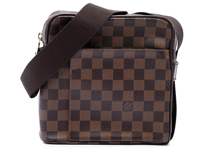Louis Vuitton Brown Damier Ebene Olav PM Marrom