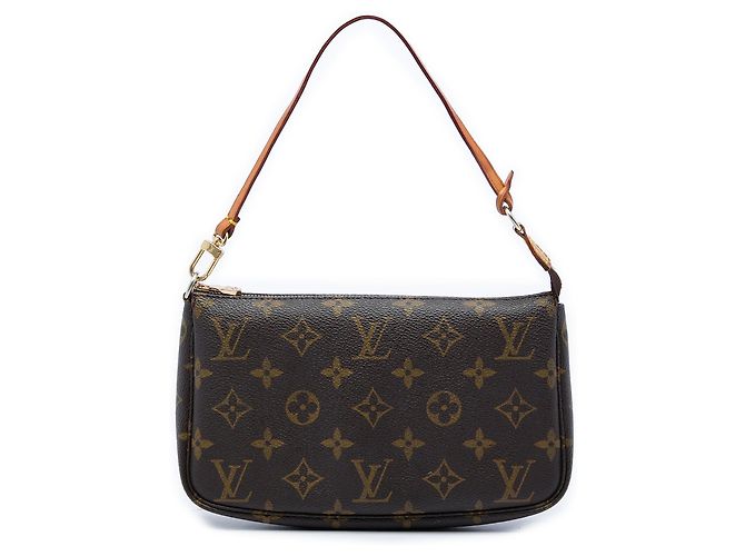 Louis Vuitton Brown Monogram Pochette Accessoires Marrone