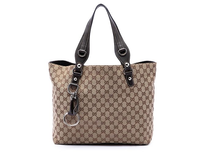 Sac Tote Gucci Beige GG Canvas Icon Bit
