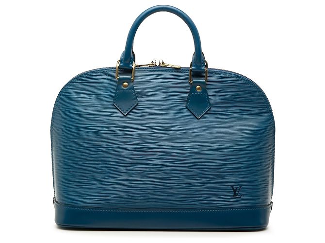 Louis Vuitton Blue Epi Alma PM Bleu