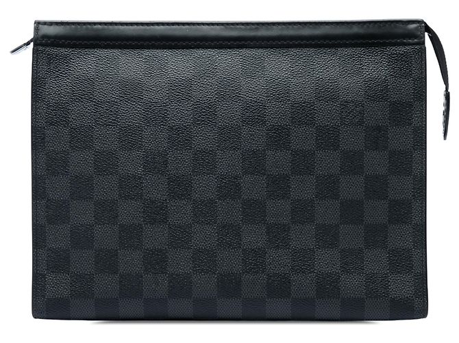 Louis Vuitton Black Damier Graphite Pochette Voyage MM Nero