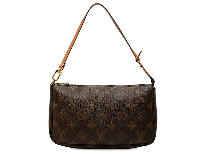 Louis Vuitton Brown Monogram Pochette Accessoires Marron