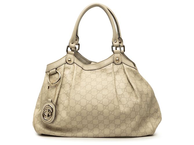 mala Gucci Guccissima Sukey Medium Castanha Marrom Bege