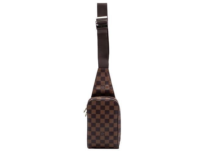 Louis Vuitton Brown Damier Ebene Geronimos Marron