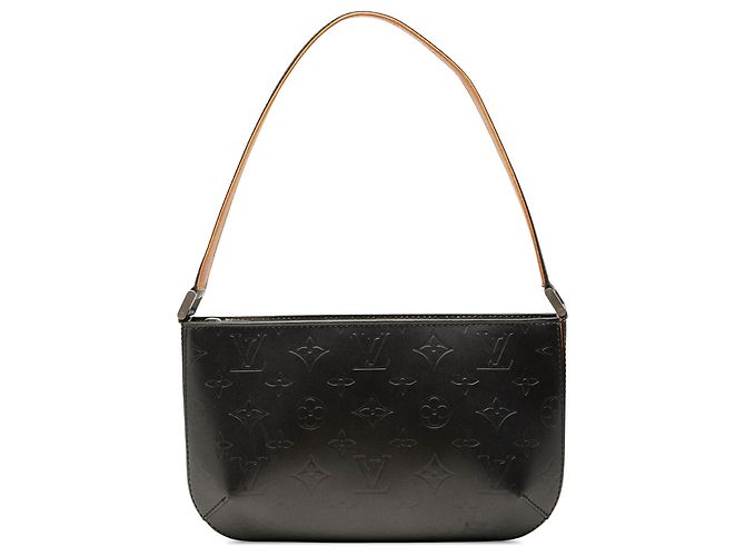 Louis Vuitton Gray Monogram Mat Fowler Marrone Grigio antracite