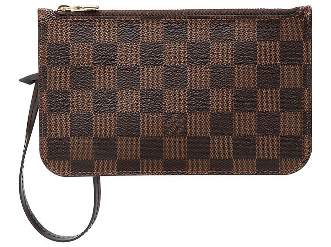 Pochette Louis Vuitton Brown Damier Ebene Neverfull PM Marrone