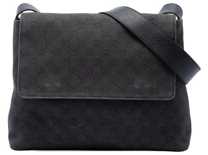 Borsa a tracolla Gucci in denim GG nero