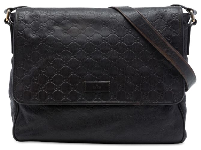 Borsa a tracolla Gucci Black Guccissima Nero