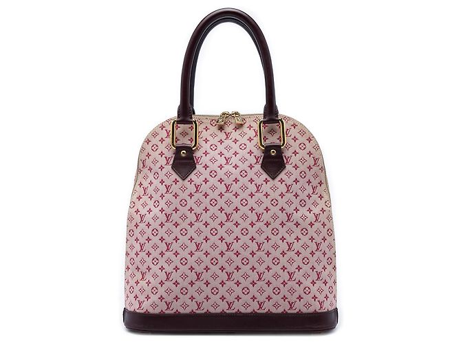Louis Vuitton Red Monogram Mini Lin Alma Haut Roja Burdeos