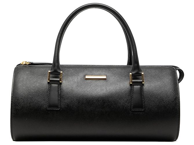 Bolsa Boston Burberry em couro preto