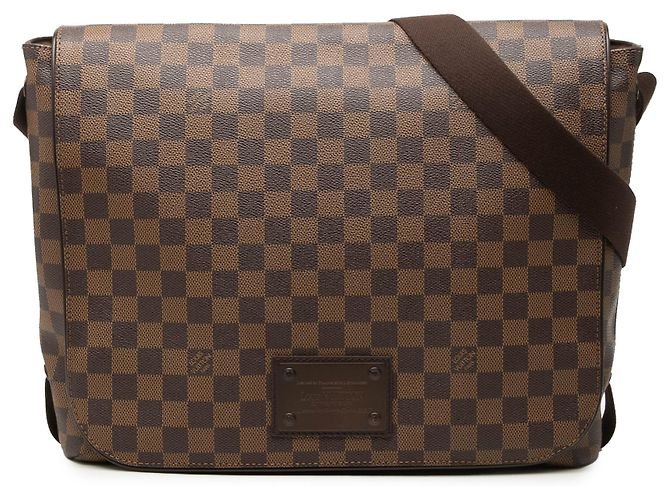 Louis Vuitton Brown Damier Ebene Brooklyn MM Marrom