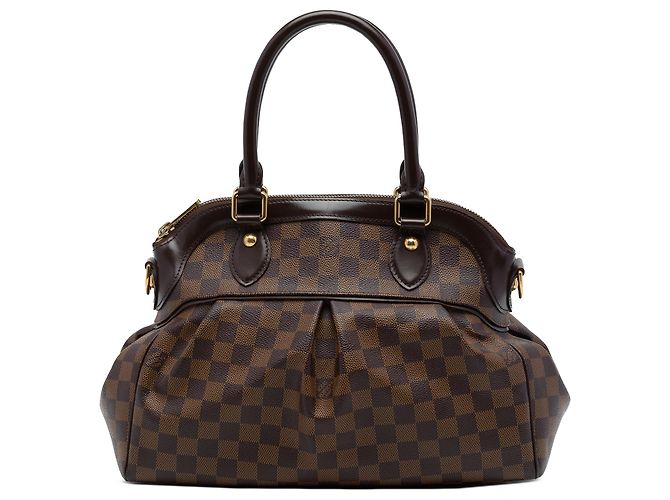 Louis Vuitton Brown Damier Ebene Trevi PM Marrom