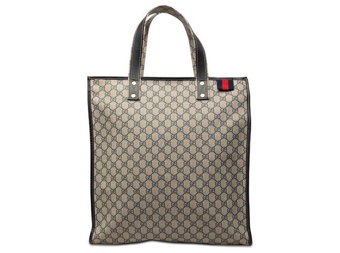 Tote Gucci Bege GG Supreme Web