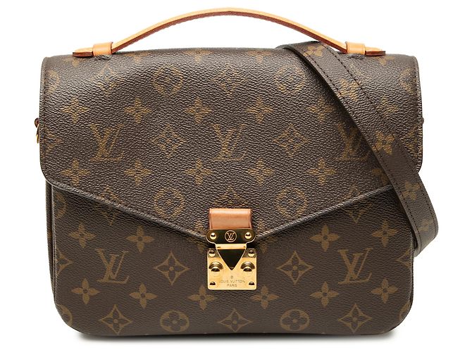 Louis Vuitton Brown Monogram Pochette Metis Marrone
