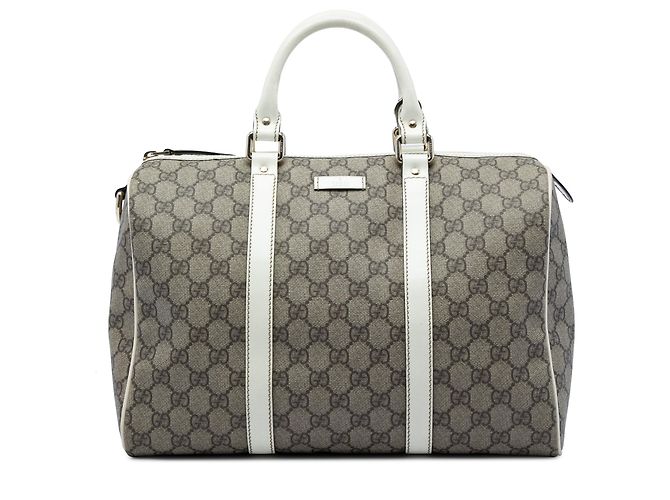 Bolsa Boston Gucci Joy Medium GG Supreme Bege