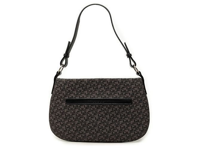 Sac Hobo LOEWE en toile imprimée grise Marron