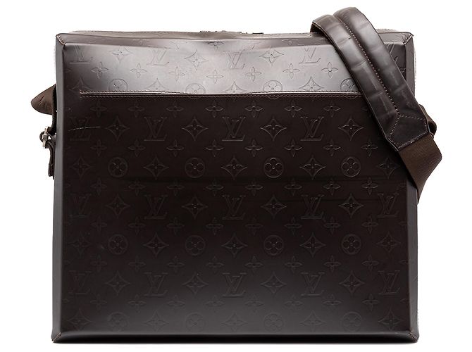 Louis Vuitton Brown Monogram Glace Steve Marrom Castanho escuro