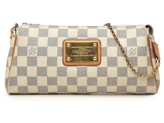 Louis Vuitton White Damier Azur Eva Branco