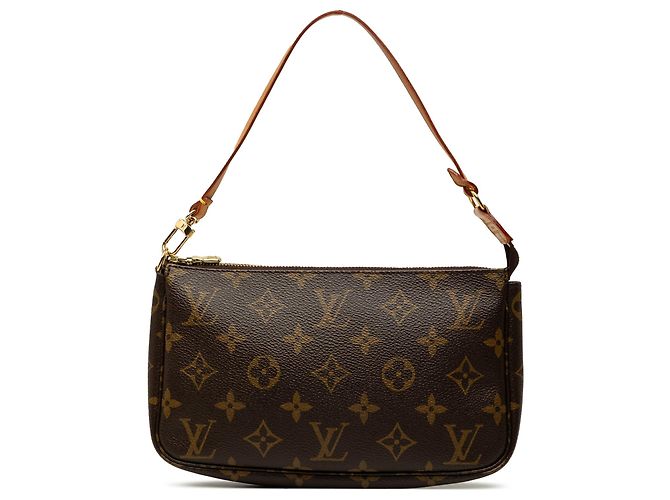 Louis Vuitton Brown Monogram Pochette Accessoires Marrom