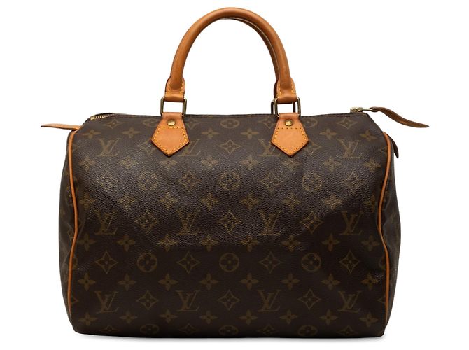 Louis Vuitton Brown Monogram Speedy 30 Marrom