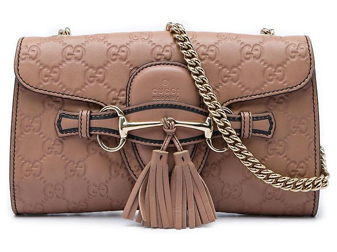 Gucci Brown Small Guccissima Emily Crossbody Marron Chair