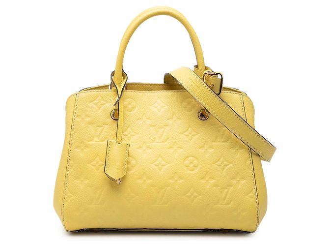 Louis Vuitton Yellow Monogram Empreinte Montaigne BB Jaune