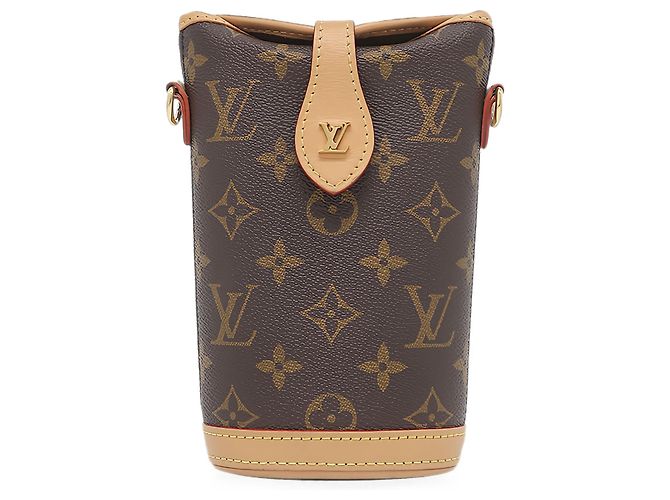 Louis Vuitton Brown Monogram Fold Me Pouch Braun