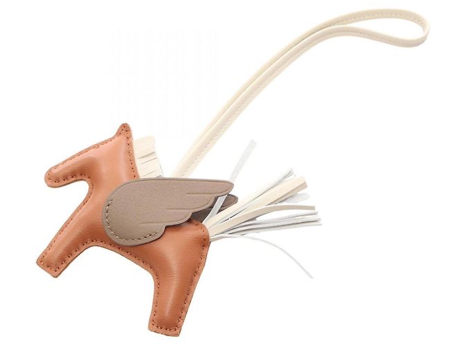 Hermès Hermes Rodeo Pegasus PM Handbag Charm Marron Écru Taupe