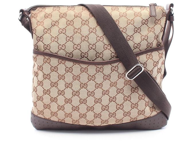 Borsa a tracolla Gucci GG Canvas Marrone Beige