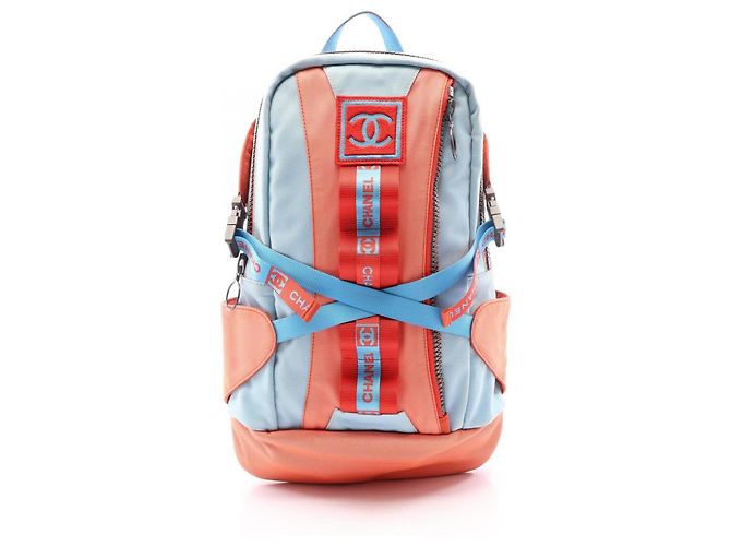 Chanel Sport Line High Summer Backpack Red Blue Orange