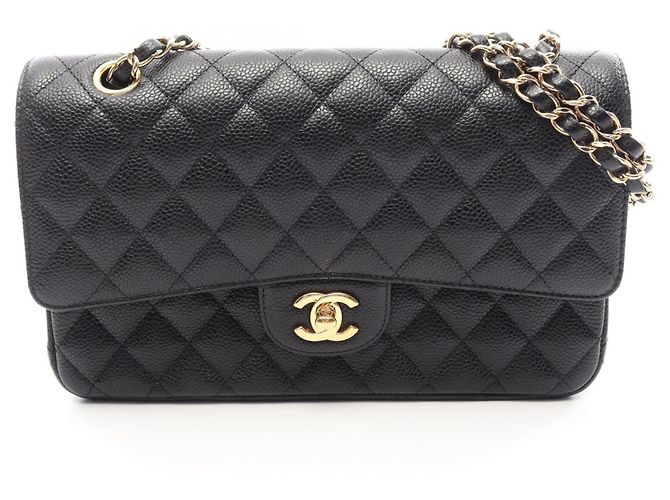 Borsa a tracolla Chanel Matelassé Double Flap Nero
