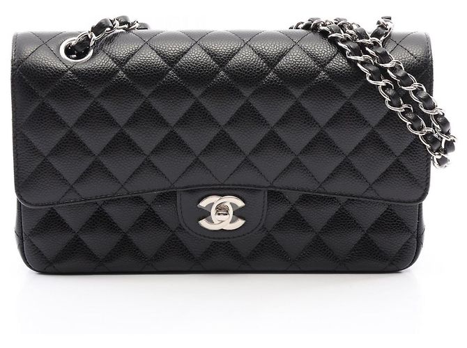 Sac à épaule Chanel Matelassé Double Flap Noir