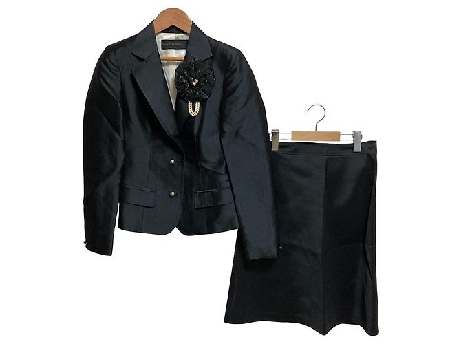 Autre Marque Conjunto de seda Charles Jourdan Preto