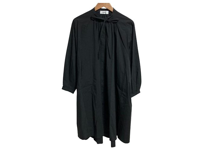 Autre Marque MACHATT Hemdkleid mit langen Ärmeln Schwarz