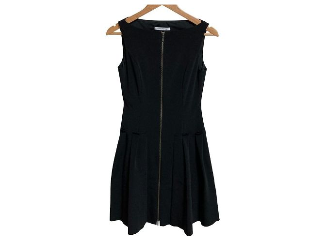 Autre Marque FOXEY NEW YORK VELOUR NOIR Kleid Schwarz