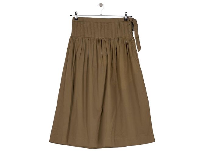 Autre Marque Damson Madder Baumwollrock Khaki