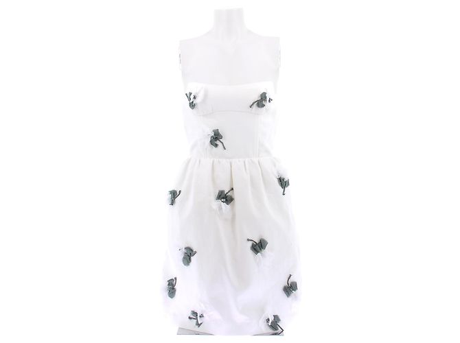 Zimmermann Vestido mini branco com flores