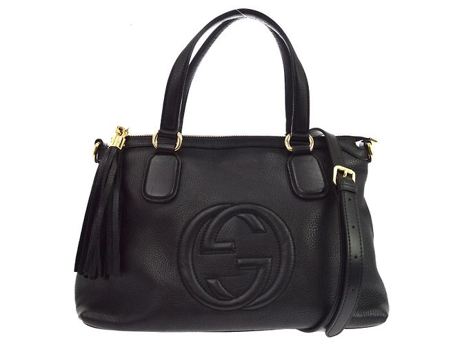 Gucci Soho Working Leather Medium Black