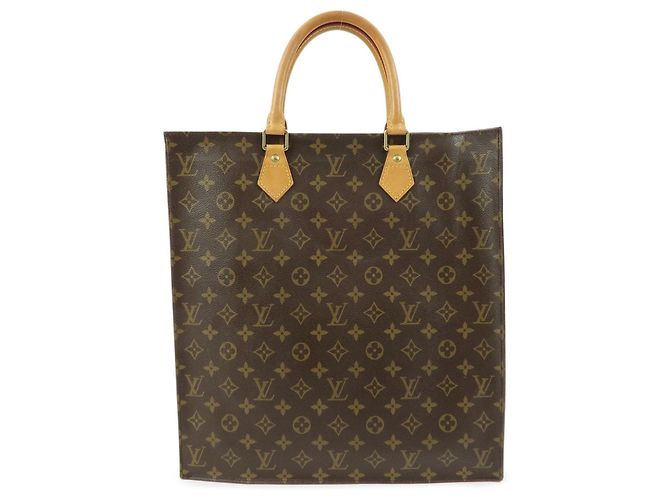 Louis Vuitton Vintage Sac Plat Monogram Canvas Marron