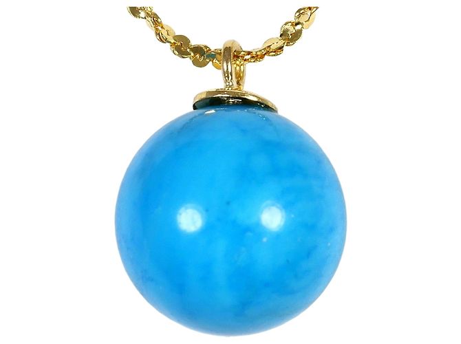 Autre Marque Collana in oro giallo 18K con turchese D'oro